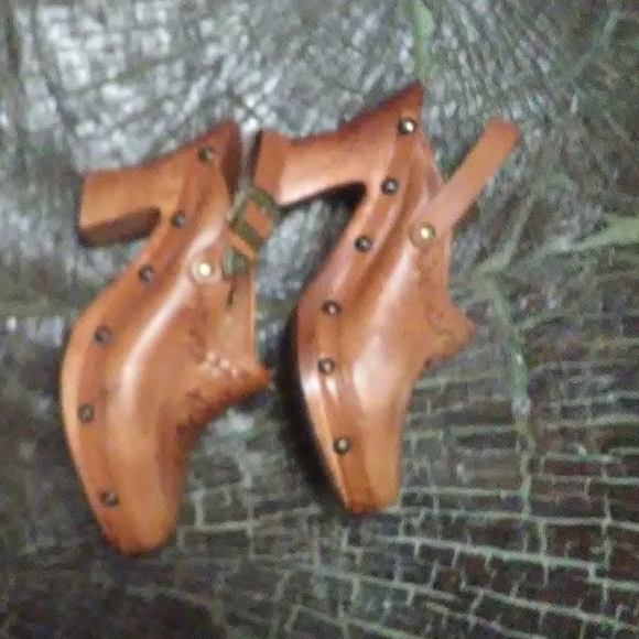 Vintage BoHo clog slingbacks - Picture 4 of 7